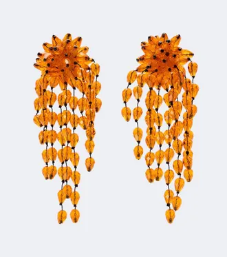Isabel Marant Hanabi beaded clip-on earrings