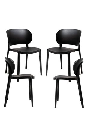 Regalos Miguel Packs Sillas Jard&iacute;n - Pack 4 Sillas Tilan - Negro