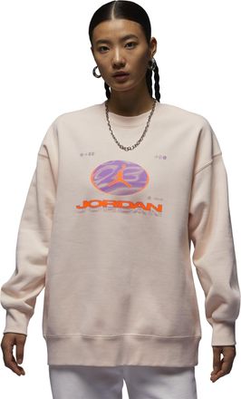 Nike Jordan (WMNS) Air Jordan Fearless Fleece Sweatshirt Asia Sizing Orange Pink FV4021-823