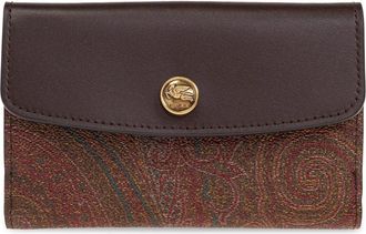 Etro Wallets & Cardholders - Dames - Portefeuilles - Bruin - ONE Size - Leer - Accessoires
