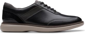 Clarks Mens Dress Oxford, Black Leather, 7.5 Wide