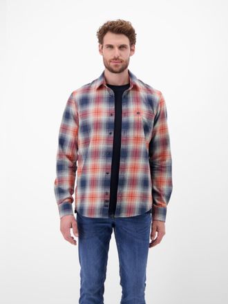 Lerros Karohemd LERROS LERROS Herren Karohemd, charakterstark und stilbewusst, Herren, Gr. XXL, Normalgr&ouml;ssen, rot (scandinavian rot), 100% Baumwolle, Hemden