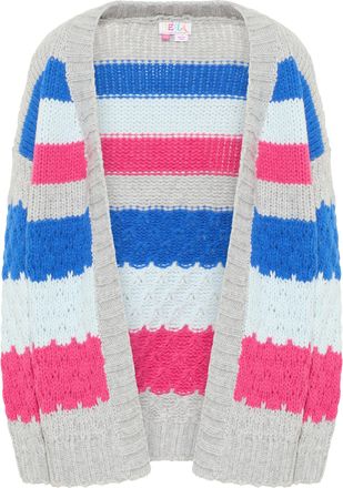 Izia open vest Dames grijs melange