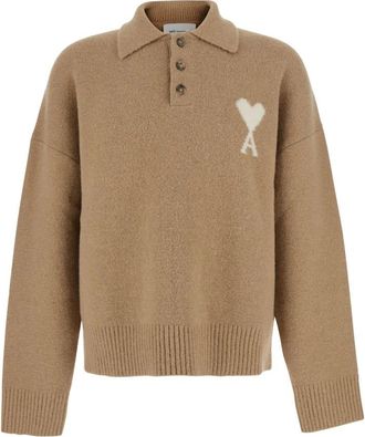 Ami Truien - Heren - Polos - Beige - M - Tops