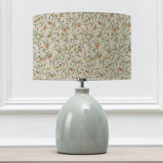 Voyage Maison Leura Table Lamp With Aura Eva Lampshade in Bottle Green