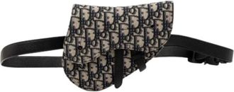 Dior Pre-owned Belt Bag - Dames - Vintage Heuptassen - Blauw - ONE Size - Leer - Vintage