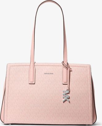 Michael Kors Laila Medium Signature Logo Tote Bag
