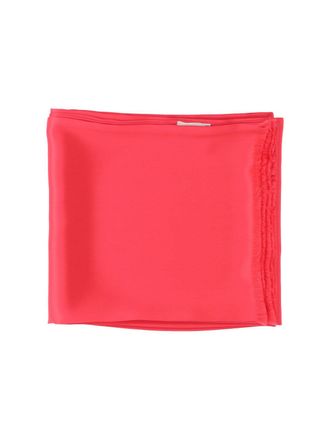 Destin Unisex Scarfs Red Silk