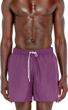 Diesel Swim shorts with metallic Oval D logo - Swim shorts - Man - Violet
