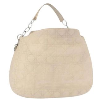 Dior Pre-owned Leren Schoudertas - Dames - Vintage Schoudertas - Beige - ONE Size - Leer - Vintage