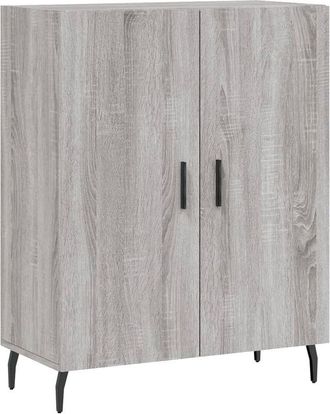 vidaXL Vidaxl - Aparador de madera de ingeniería gris Sonoma 69,5x34x90 cm