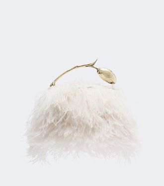 Erdem Bloom Mini fringed top-handle bag