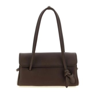 Jacquemus Le Chiquito Noeud Schoudertas - Dames - Tassen - Bruin - Maat: ONE Size Leer