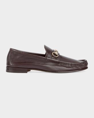 Gucci Men & apos;s Lugano Leather Loafers