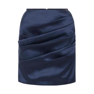 Elisabetta Franchi Dames, Rokken, Blauw, Maat: S Zijde
