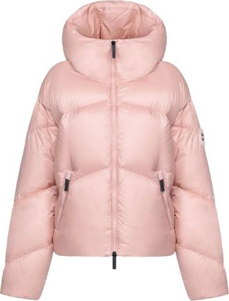 Afterlabel Piumino con cappuccio e zip - Rosa