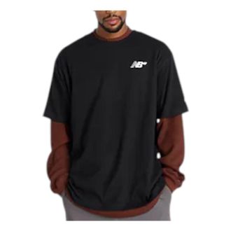 New Balance Numeric Small Logo Relaxed-Fit T-Shirt Asia Sizing Black MT53706BK