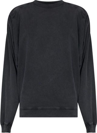 MUGLER Hoodies & sweatvesten, Dames, Zwart, S, Katoen, Oversized Sweatshirt