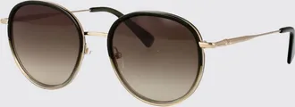 Longchamp Occhiali da sole modello aviatore in metallo dorato