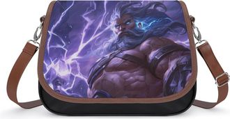 Generic Zeus1 Greek God with Thunder Fashion Womens Crossbody Bags Novelty Handbag Shoulder Bag Purse