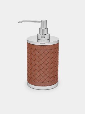 Riviere Alghero Woven Leather Soap Dispenser