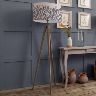 Voyage Maison Aratus Floor Lamp With Katsura Eva Lampshade in Light Beige