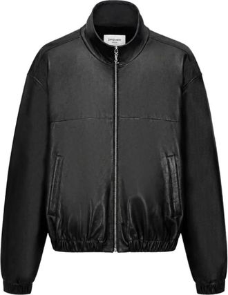 Saint Laurent Heren, Jassen, Zwart, Maat: M Zijde