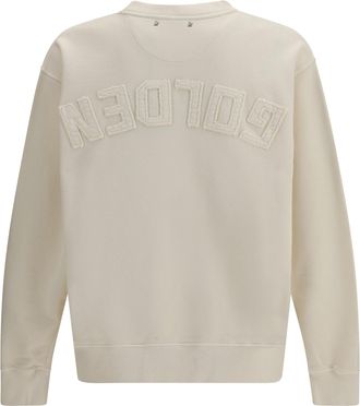 Golden Goose Mens Jersey Capsule Sweatshirt Heritage White Cotton Sweatshirts Sweater