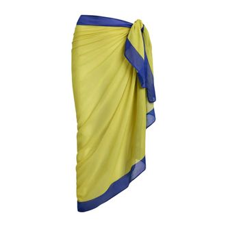 Polo Ralph Lauren Big Pony Scarf Cover-Up - female - Polo Ralph Lauren - Beachwear - Yellow - ONE SIZE - Swimwear