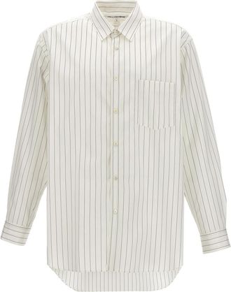 Comme Des Gar&ccedil;ons White Striped Shirt