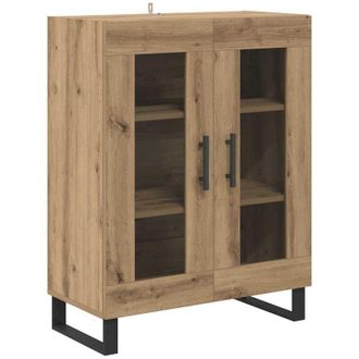 vidaXL Vitrina Roble Artesanal 69,5 X 34 X 90 Cm Madera Contrachapada Vidaxl