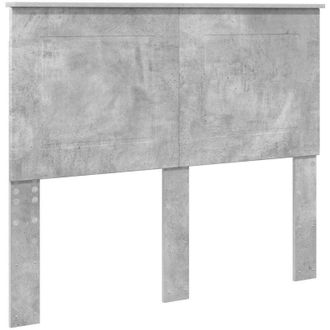 vidaXL Cabecero Gris Concreto 135 Cm Madera Contrachapada Vidaxl