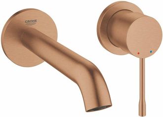 GROHE Essence - Rubinetto ad incasso a 2 fori per lavabo, Warm Sunset spazzolato 19408DL1 - Grohe