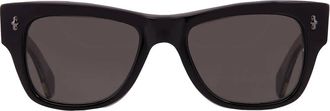 Mr. Leight DUKE S Polarized Oxford Grey Square Unisex Sunglasses ML2034 BK-GM/OXFGYPLR 49