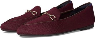 Rothy's The Double Bit Loafers Womens Flat Shoes Deep Maroon : 7.5 M, Polyester