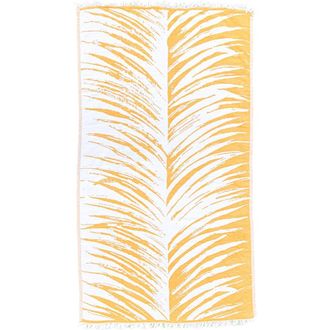Anaya with Love Tropical Turkish Cotton Beach Towel in Orange at Nordstrom