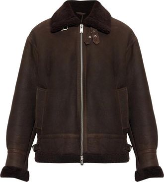 Arma Shearling Jacket Sano - Heren - Jassen - Bruin - XL - Katoen - Jassen