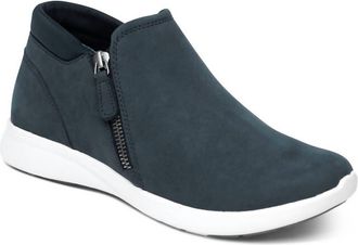Aetrex Womens Addie Ankle Bootie In Navy