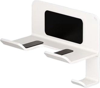 OEM Soporte Para Secador De Pelo - Soporte Para Herramientas De Peinado - Organizador De Ba&ntilde;o - Montaje En Pared Autoadhesivo - 16 X 9 X 12 Cm - Gris