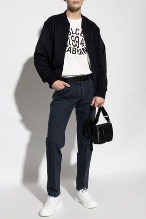 Dolce & Gabbana Jeans With Logo, Mens, Navy Blue