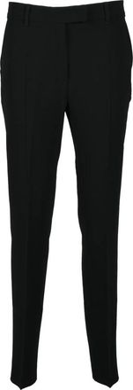 Max Mara Elegante Triacetaat Polyester Broek - Dames - Slim Fit Broeken - Zwart - L - Polyester - Broeken