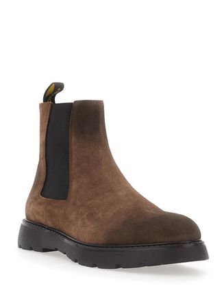 Doucal's Mens Boots Goteborg Camoscio Beatles Brown Calf Leather