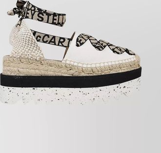 Stella McCartney canvas gaia platform espadrilles