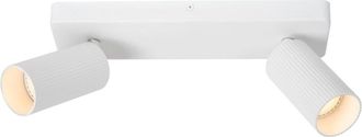 Lucide Foco de techo de aluminio 2xGU10, blanco