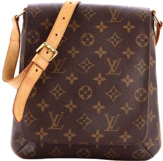 Louis Vuitton Brown Monogram Canvas Musette Salsa Pm (Authentic Pre-Loved)