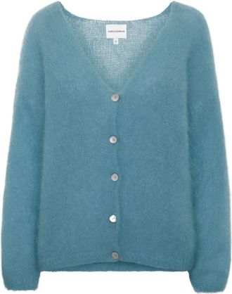 Americandreams Cornelia LS Cardigan - Dames - Vesten - Blauw - L - Wol - Truien & Vesten