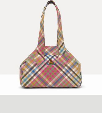 Vivienne Westwood Yasmine Archive Medium Handbag Heather Check Multi