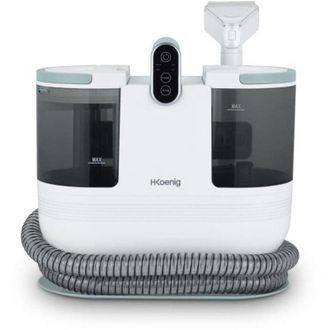 H.Koenig Hkoenig - Limpiador De Tejidos Agua Caliente Twt88 - 1600 Ml - 290 Ml/min - 1200 W - Blanco