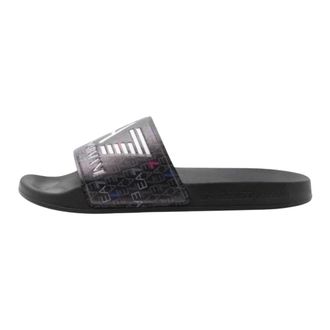 Emporio Armani Sliders, female, Black, Size: 9 US Flip Flops & Sliders