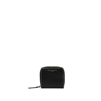 Gianni Chiarini Accessoires, Dames, Zwart, ONE Size, Leer, Leren Portemonnee met Rits